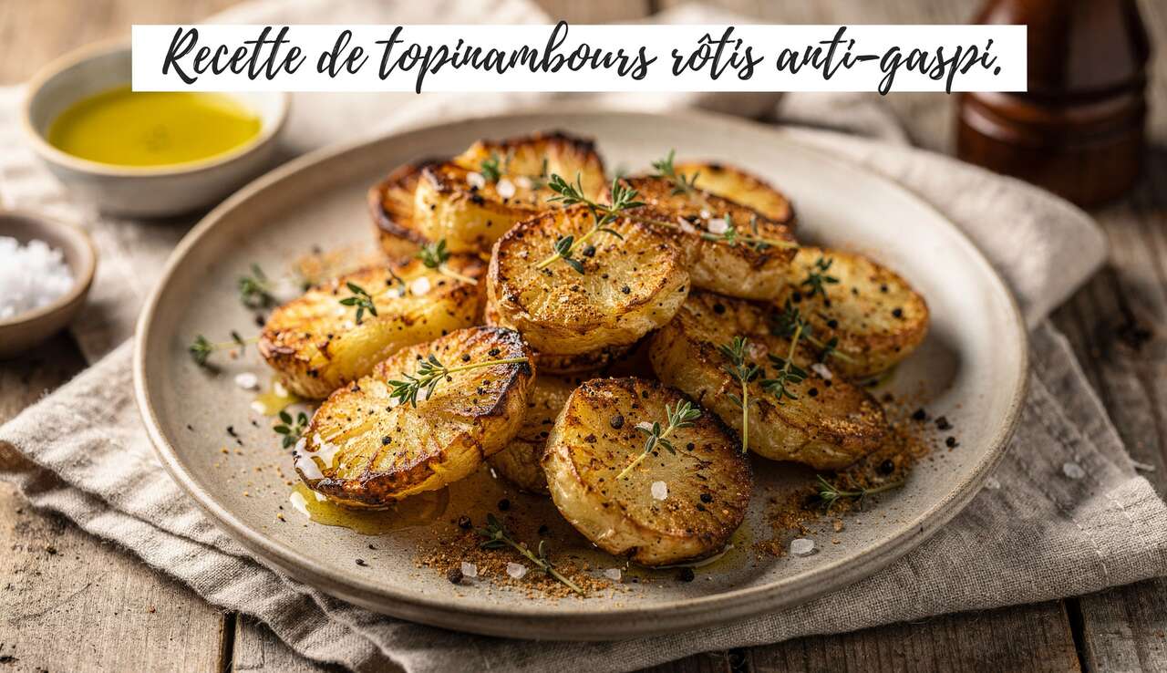 Recette de topinambours rôtis anti-gaspi