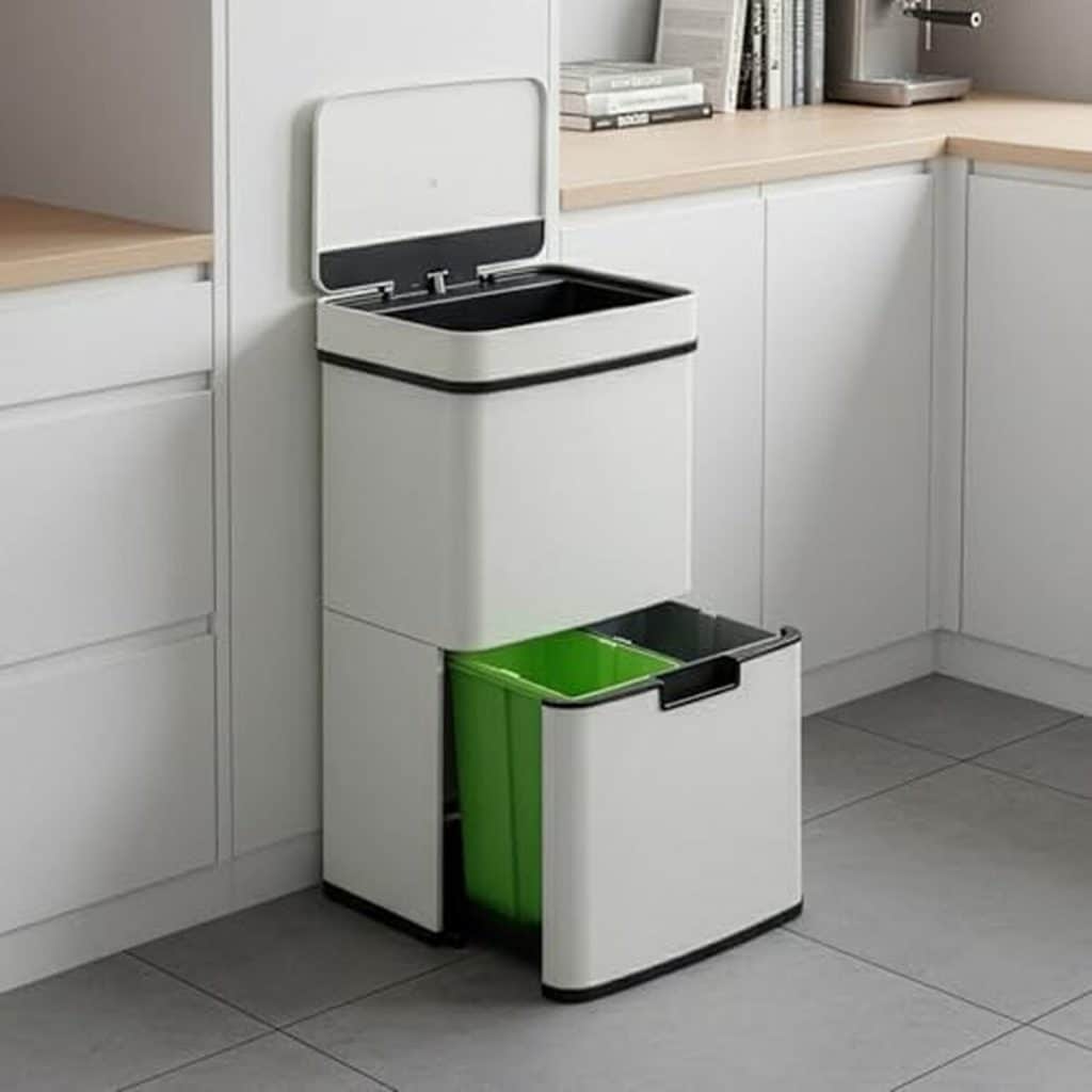 Test : poubelle à capteur [en.casa] 72L tri sélectif