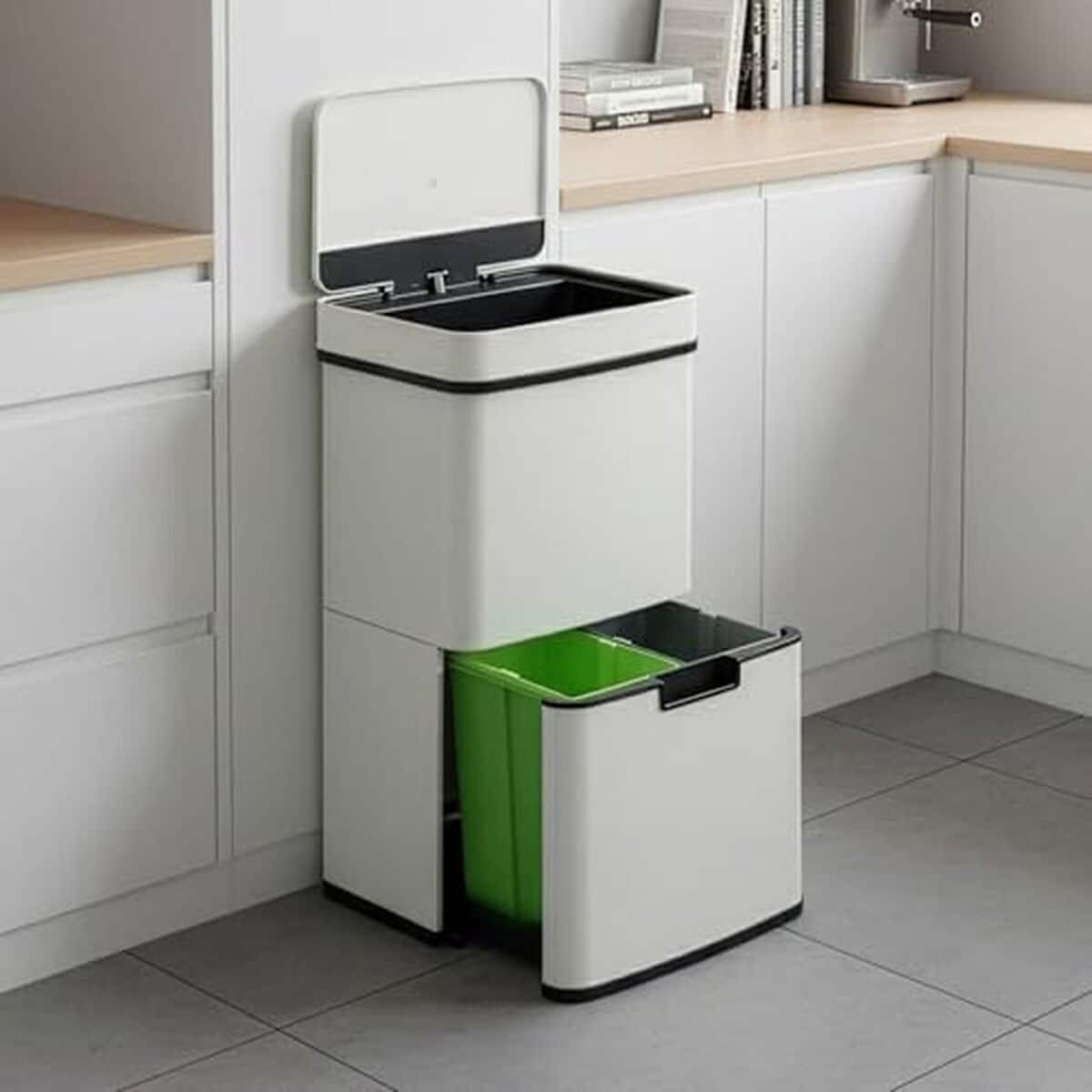 Test : poubelle à capteur [en.casa] 72L tri sélectif