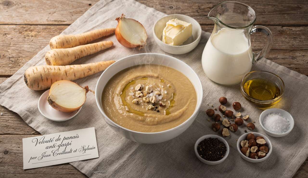 Velouté de panais anti-gaspi par Jean Covillault et Sylvain