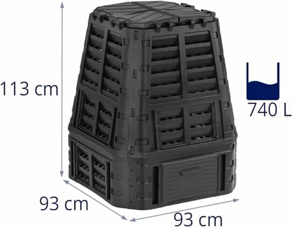 Découvrez les avantages du composteur de jardin XXL 740L Brixo Kompobox : efficacité, durabilité et facilité d'utilisation au rendez-vous pour un jardinage écologique et pratique.