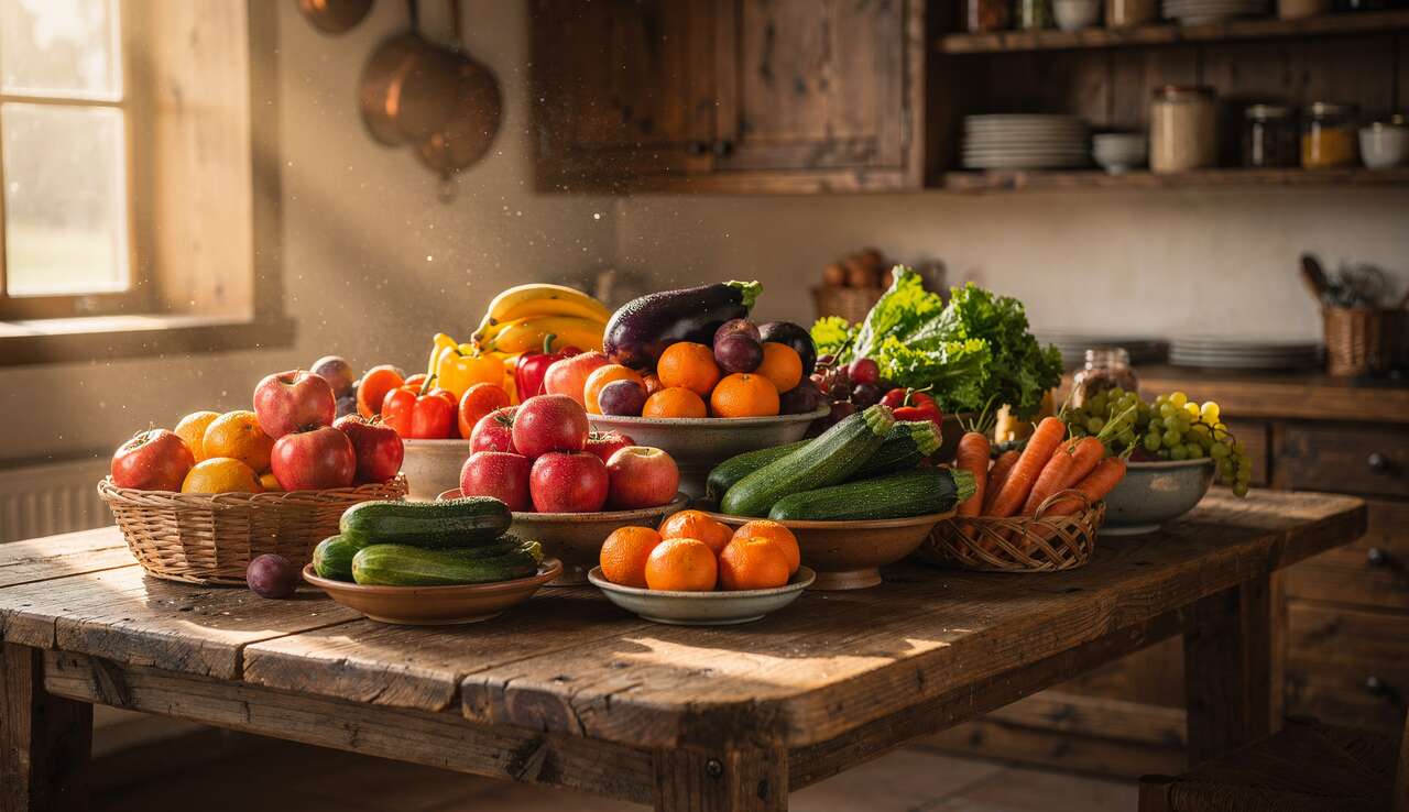 Recettes savoureuses avec des fruits et l&eacute;gumes m&ucirc;rs