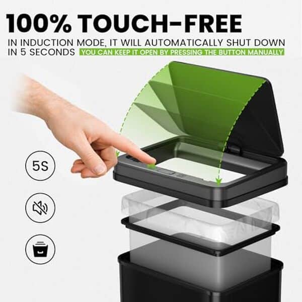 Découvrez notre test détaillé de la poubelle automatique Gardtech 60L avec capteur de mouvement : efficacité, design et fonctionnalités à la loupe.