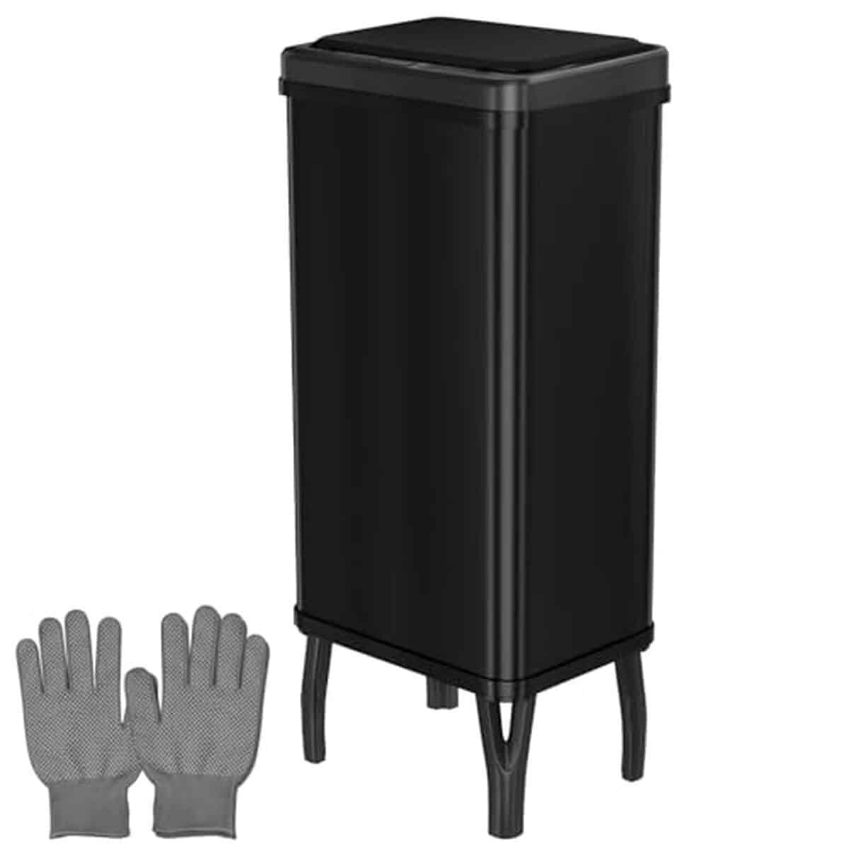 Test de la poubelle automatique Gardtech 60L avec capteur de mouvement