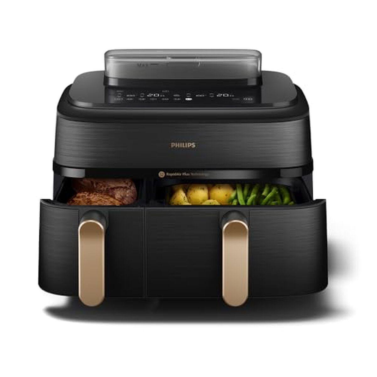 Test du Philips Airfryer Série 5000 : double panier et cuisson vapeur