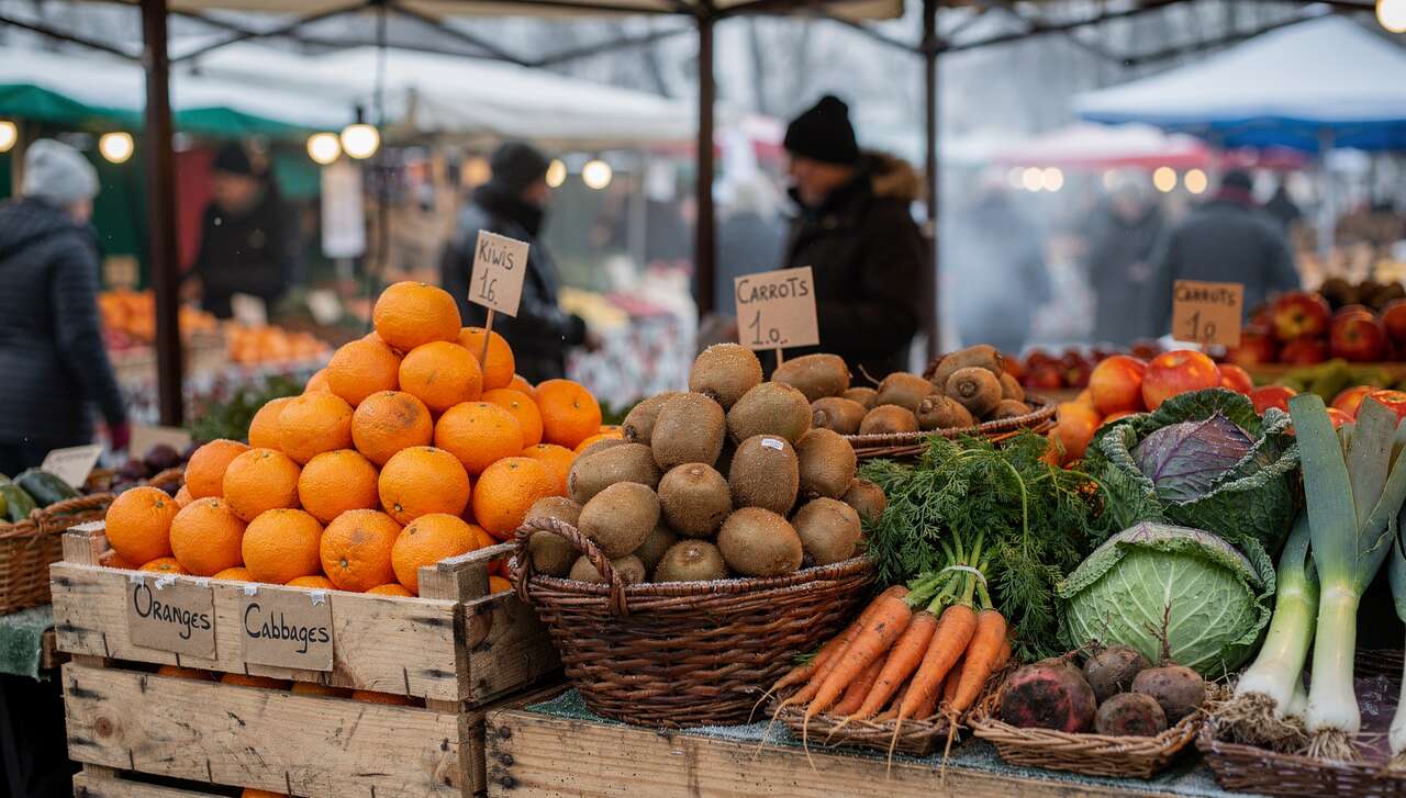 Fruits et l&eacute;gumes de janvier