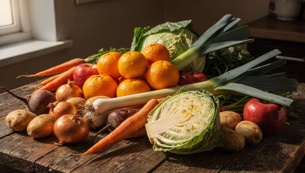 Fruits et l&eacute;gumes de f&eacute;vrier