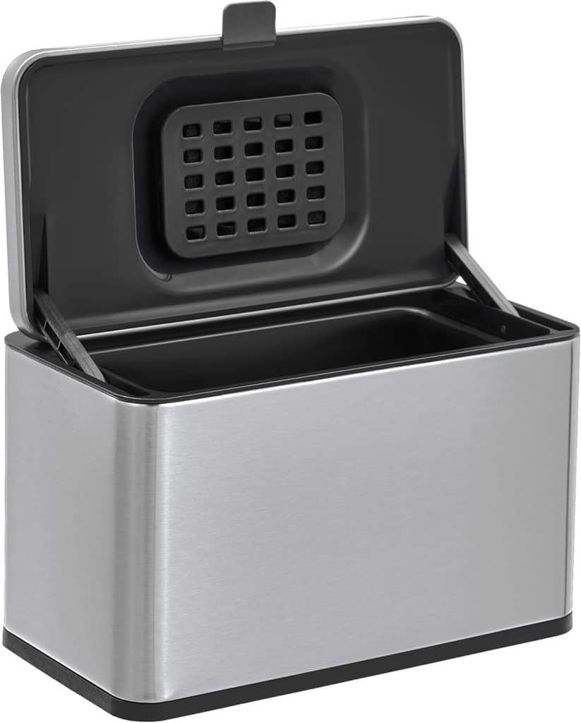 Test de la poubelle à compost LAND·VOI 3L, pratique et compacte