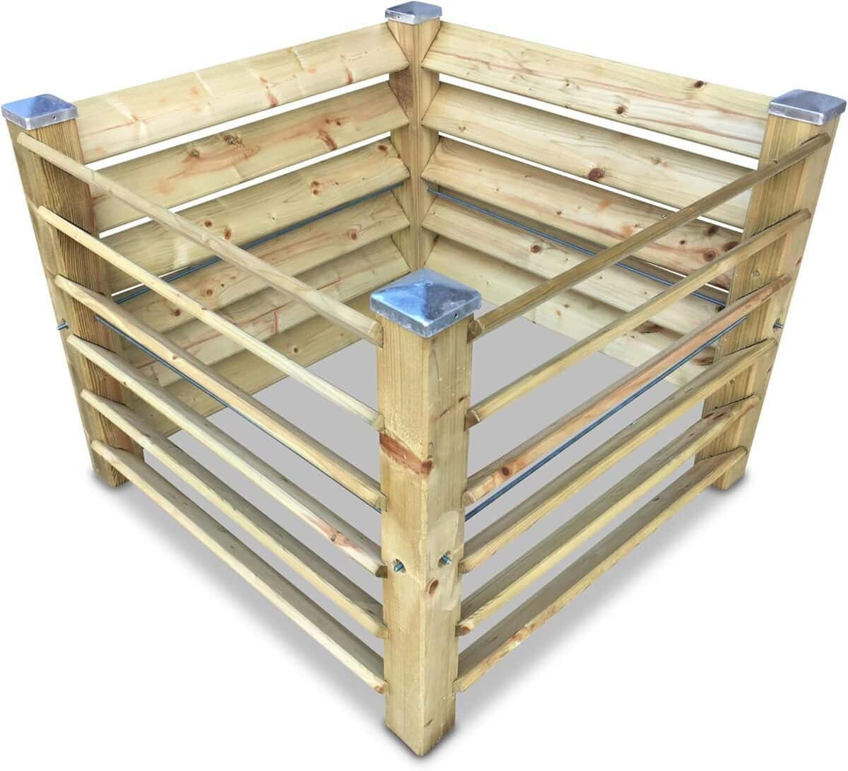 Test du composteur en bois GartenDepot24 : 650 l et capuchons galvanisés