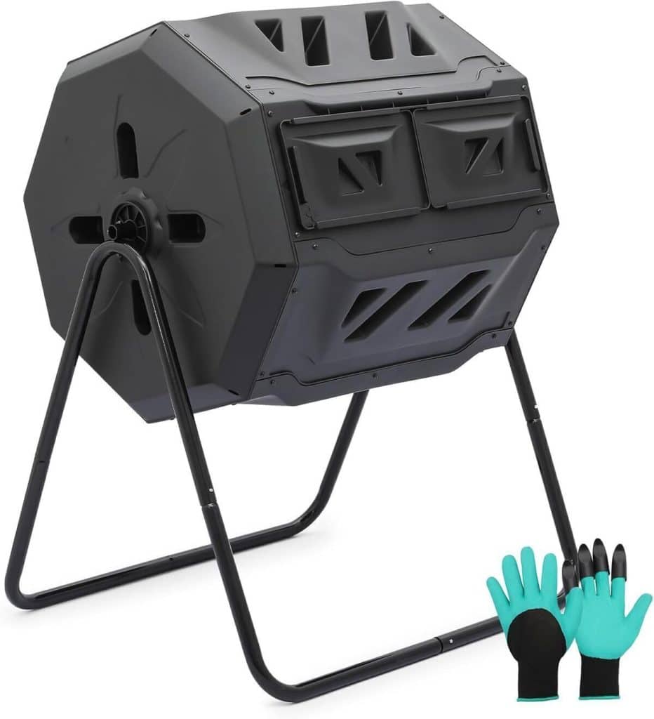 Test du composteur MoNiBloom 100L à double chambre