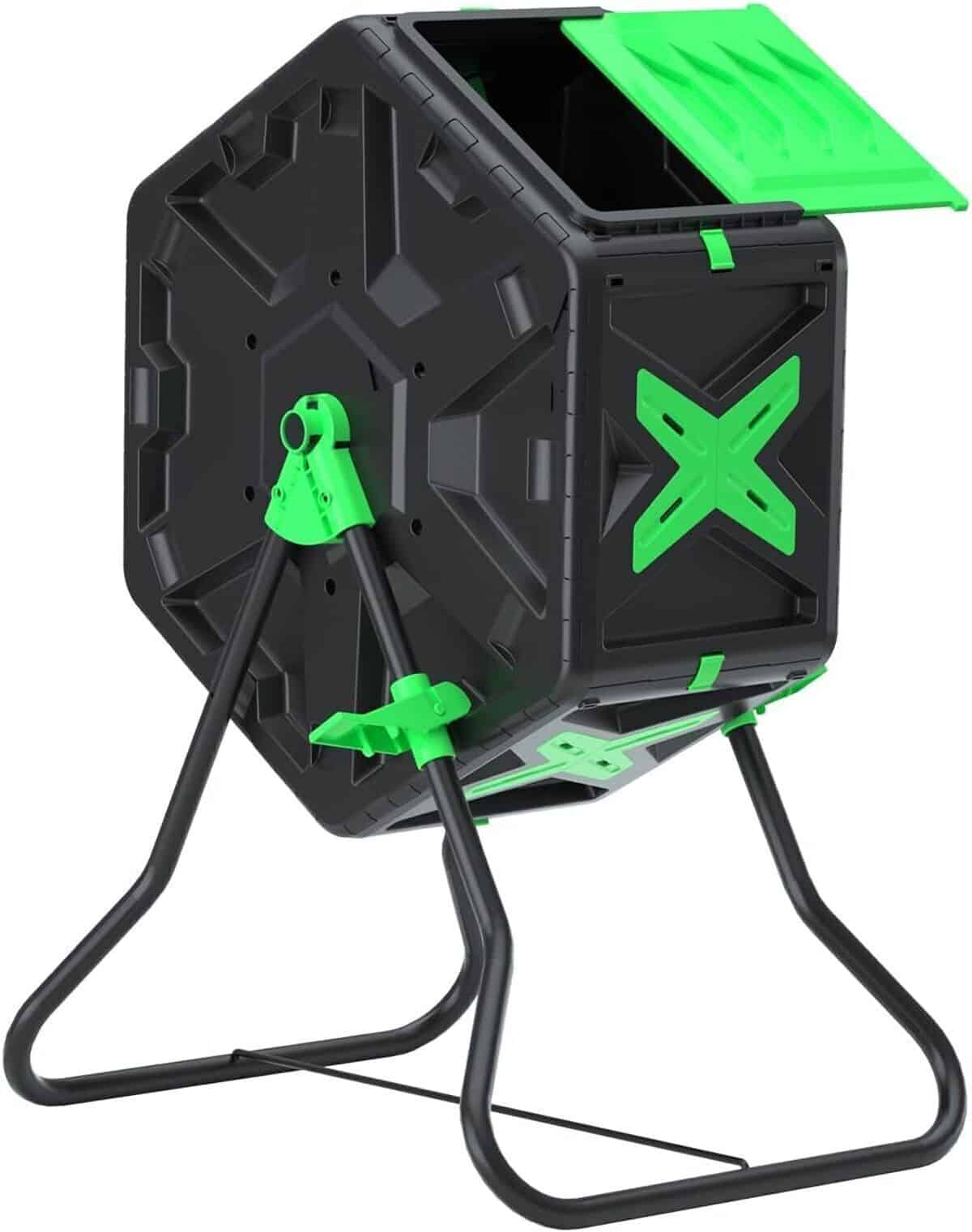 Test du composteur rotatif à double chambre 140 L : performance et rapidité