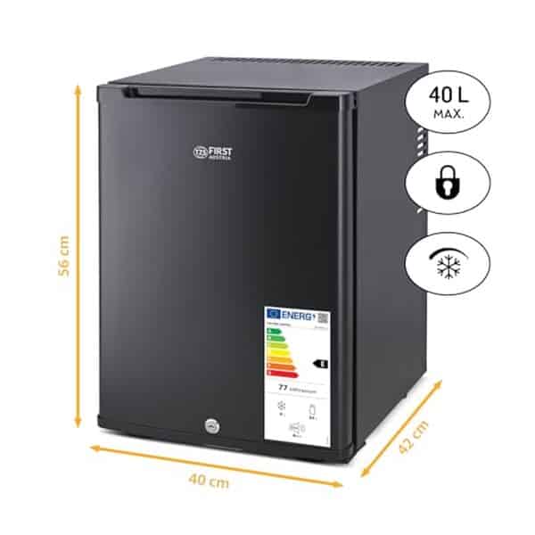 Découvrez notre avis complet sur le mini réfrigérateur First Austria 40L : silencieux, pratique et idéal pour les petits espaces