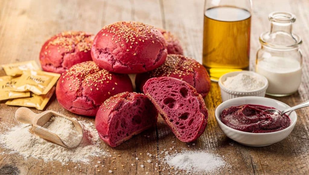 Pain à burger à la betterave : recette anti-gaspi savoureuse
