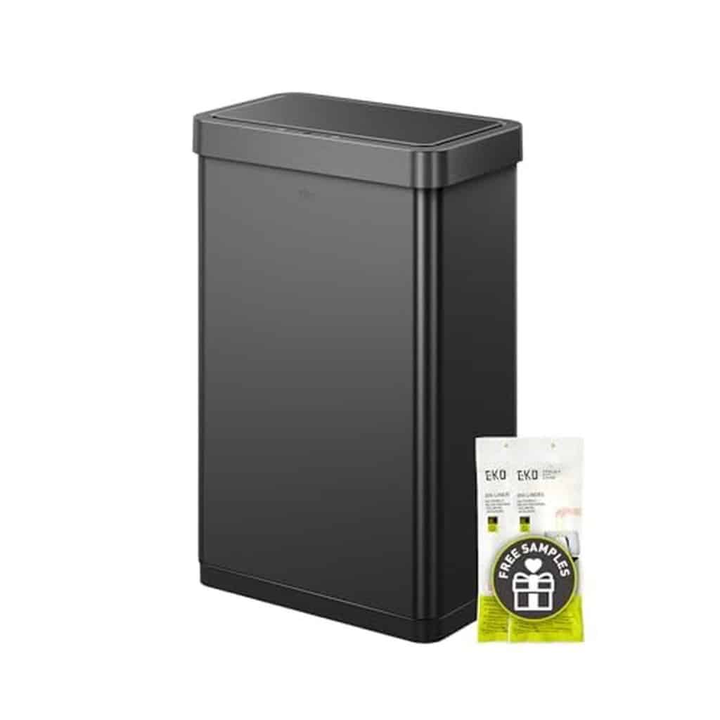 Test de la poubelle automatique EKO Mirage X 80 l en inox noir