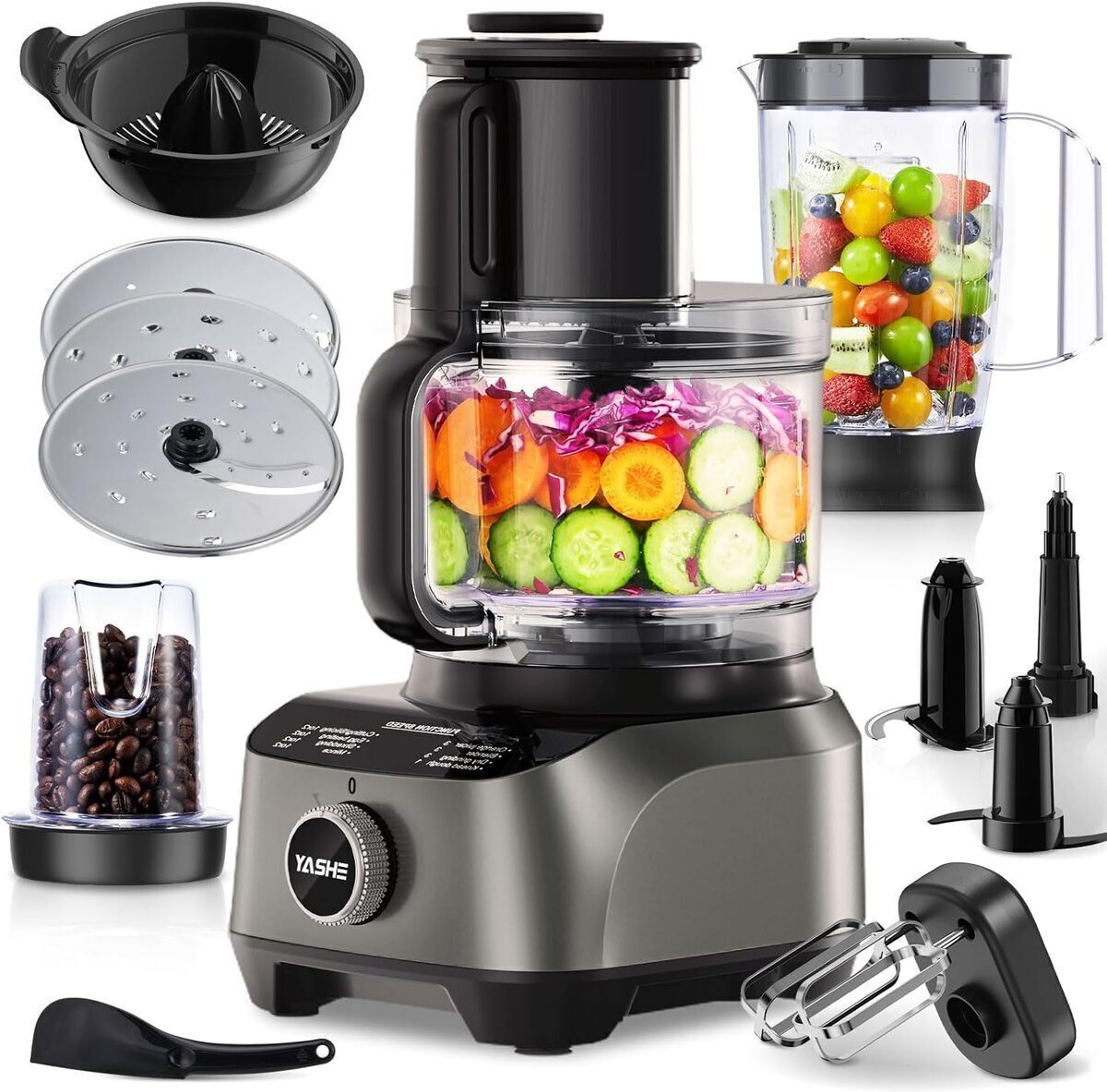 Test du robot cuisine YASHE 1300W multifonctions : efficacité et polyvalence