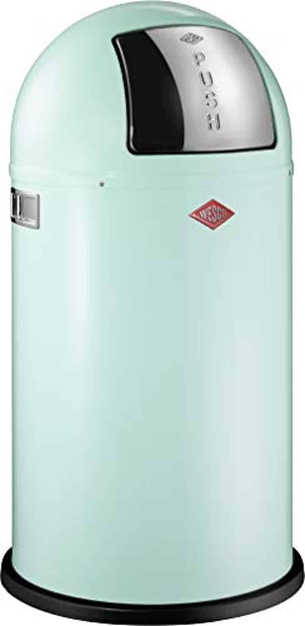 Test poubelle automatique Wesco Push Boy menthe