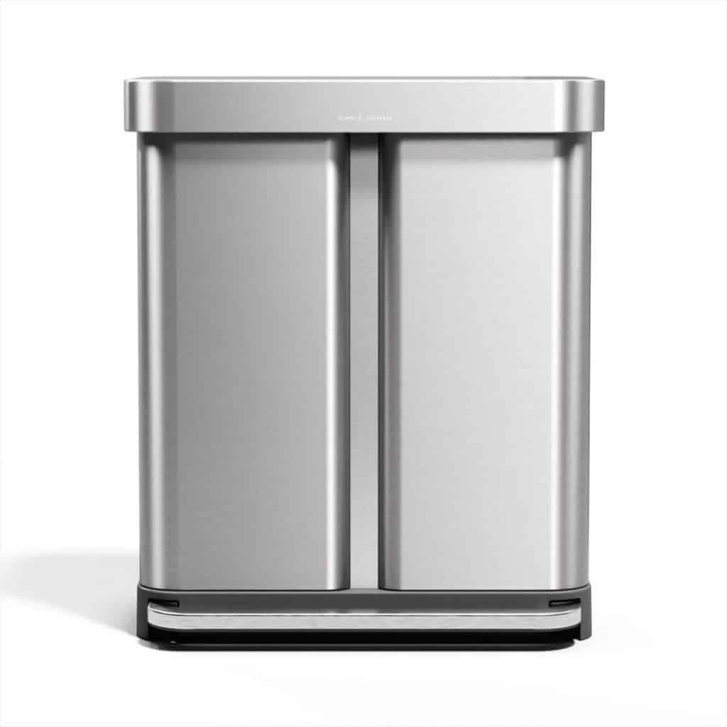 Test simplehuman CW2209 : poubelle de tri sélectif à double compartiment