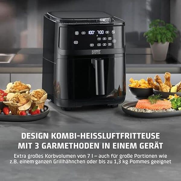 Découvrez notre avis détaillé sur le CASO AirFry & Steam 700, friteuse à air chaud et cuiseur vapeur. Performance, polyvalence et innovation au rendez-vous pour des plats sains et savoureux.