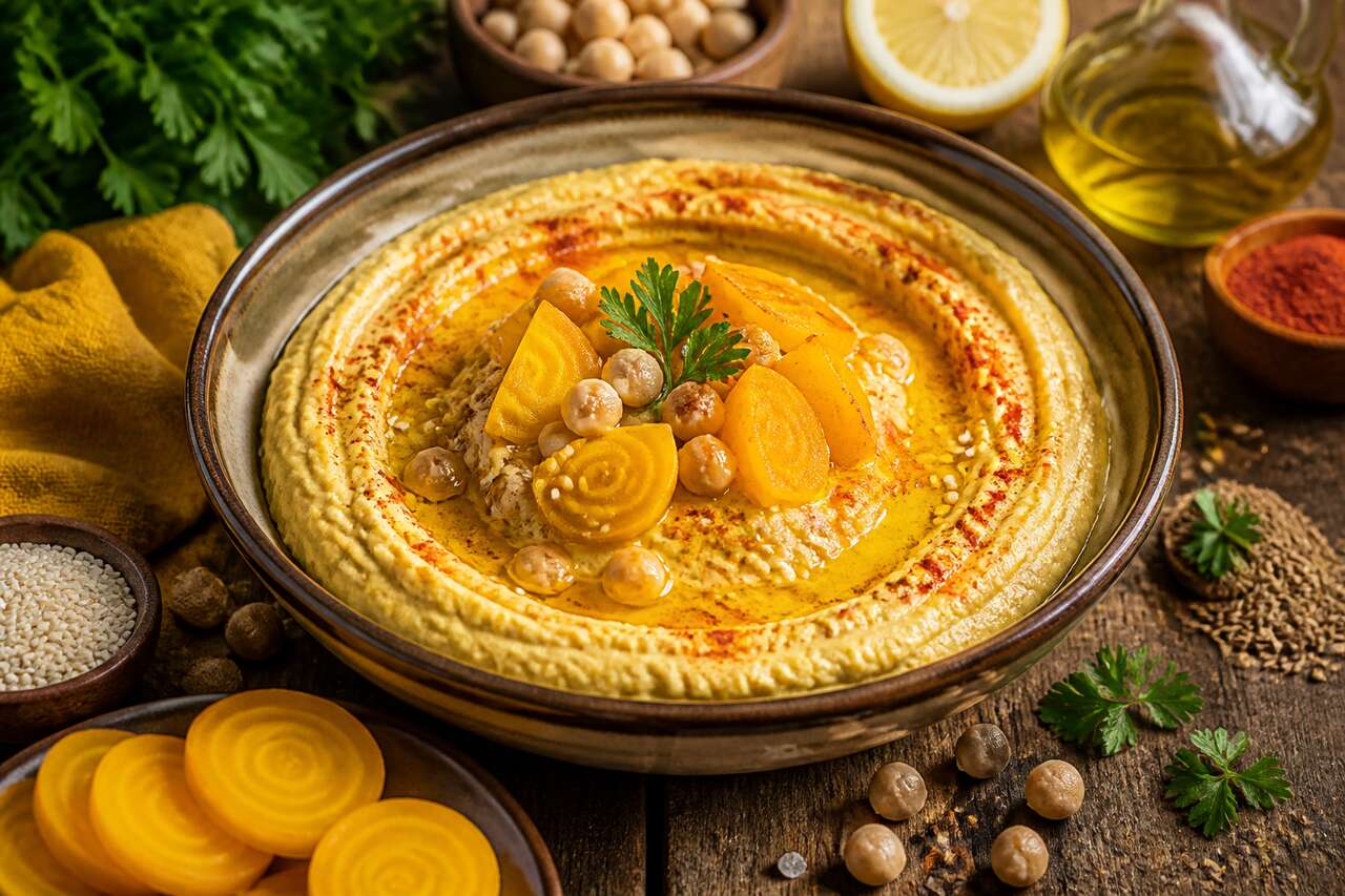 Houmous anti-gaspi : recette au navet boule d'or