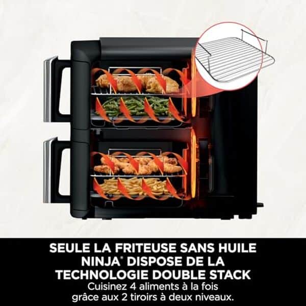 Découvrez notre test détaillé de la friteuse Ninja SL300EU double stack. Performances, avantages, inconvénients et avis complet pour bien choisir votre friteuse.