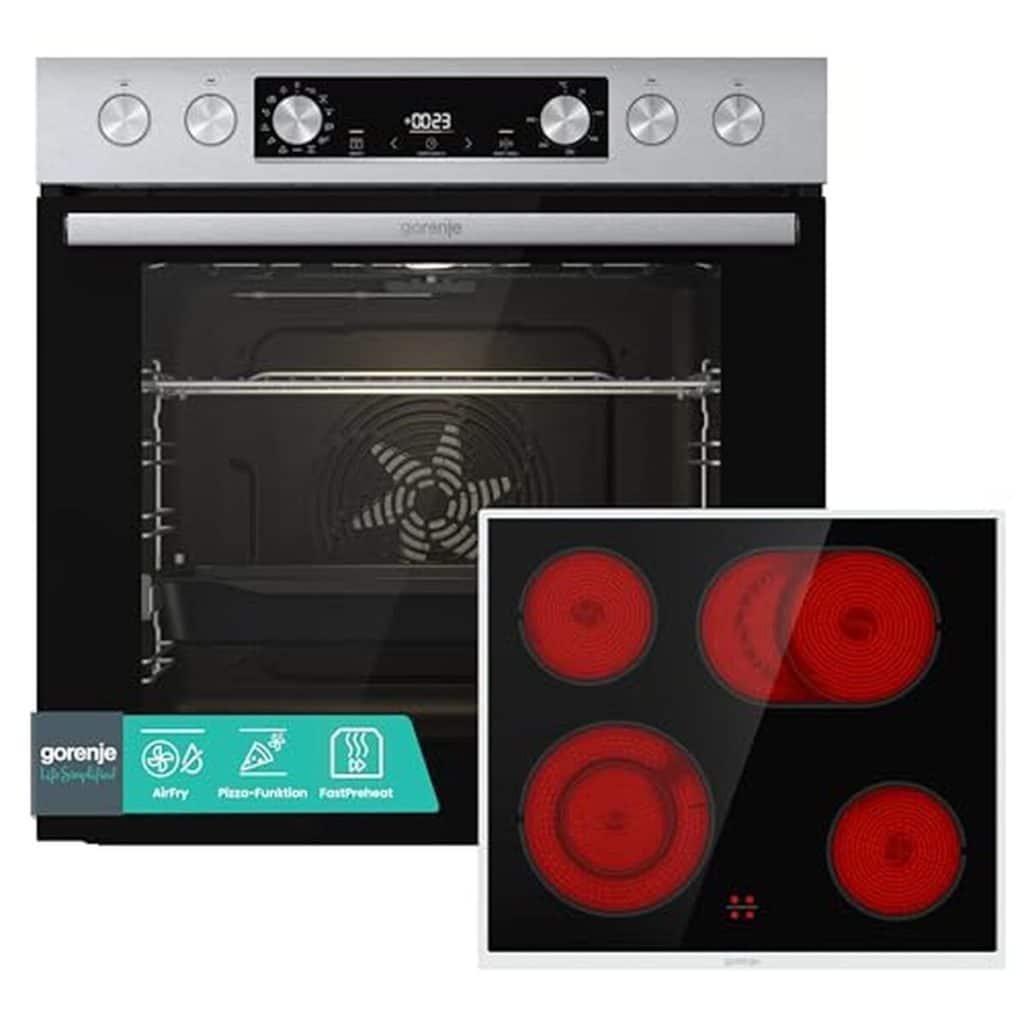 Test du set Gorenje : four & plaque multifonctions en inox