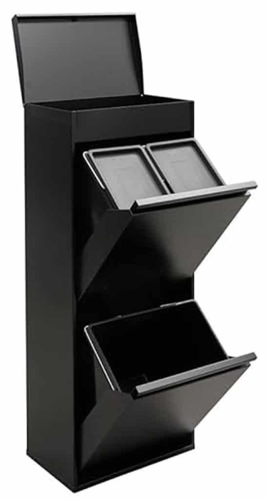 Test : poubelle de recyclage Arregui Top CR426-B à 3 compartiments
