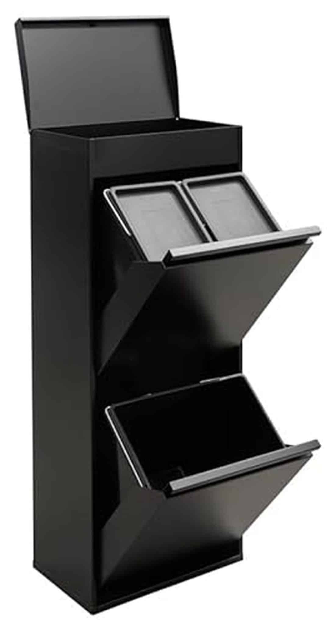 Test : poubelle de recyclage Arregui Top CR426-B à 3 compartiments