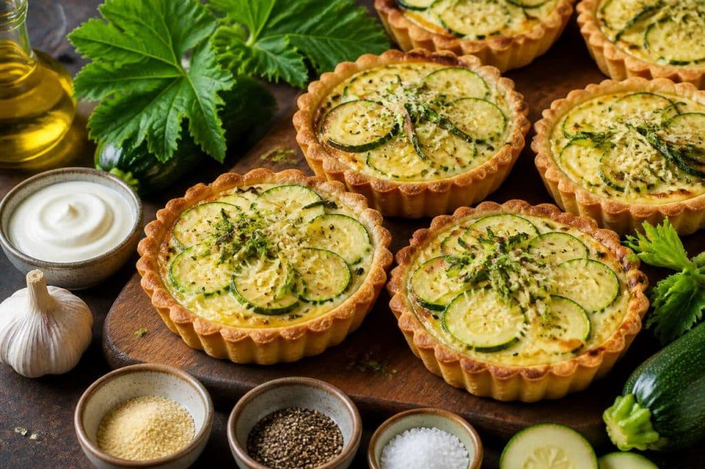 Tartelettes aux courgettes anti-gaspi : recette facile et savoureuse