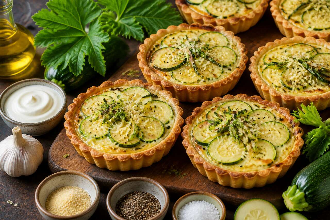 Tartelettes aux courgettes anti-gaspi : recette facile et savoureuse