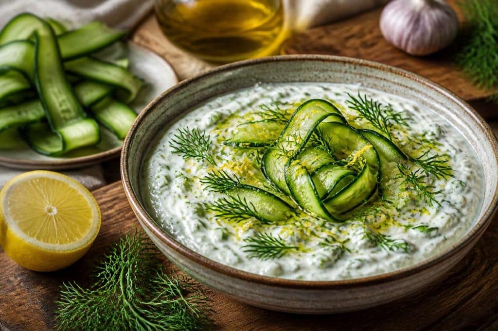 Recette anti-gaspi : tzatziki aux pelures de concombres