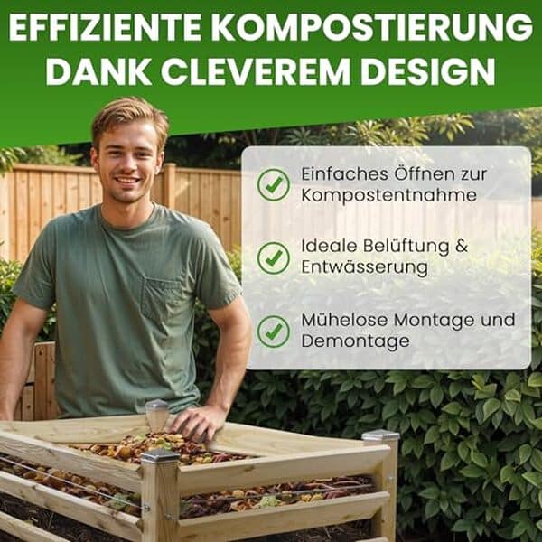 Découvrez notre test détaillé du composteur en bois Gartenwelt Riegelsberger : simplicité d'utilisation, performance et retours d'expérience pour un compostage réussi.