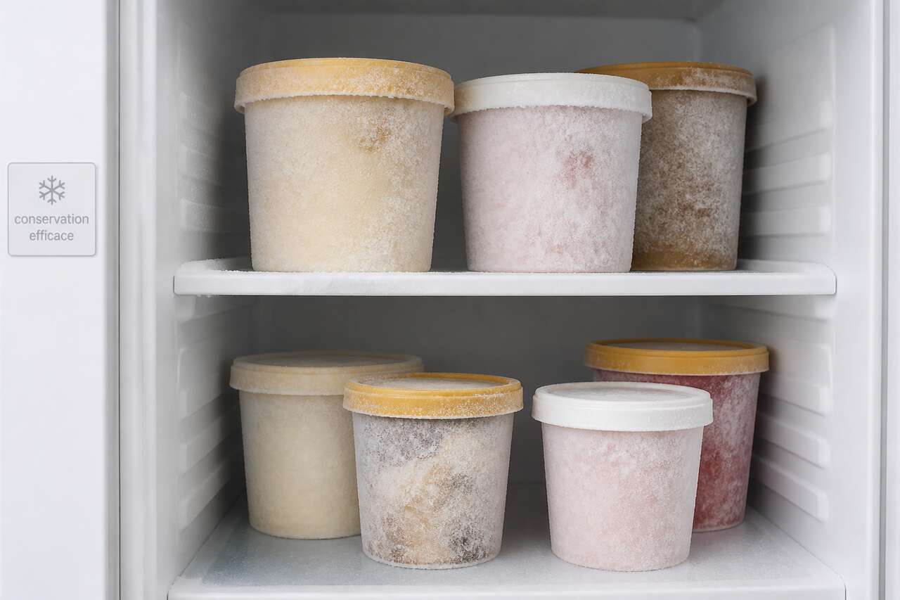 Ce qui abîme vraiment une glace au congélateur Ce qui abîme vraiment une glace au congélateur