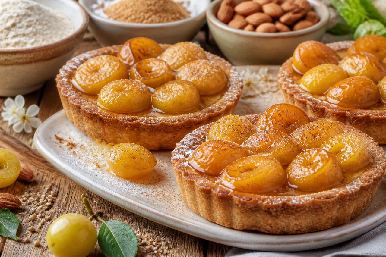 Tartelettes de sarrasin aux mirabelles : recette anti-gaspi