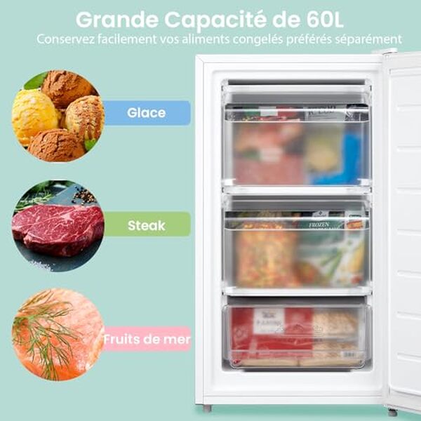 Découvrez notre test complet du mini congélateur COMFEE' RCU60WH2 de 60 litres : performances, silence et praticité pour votre cuisine.
