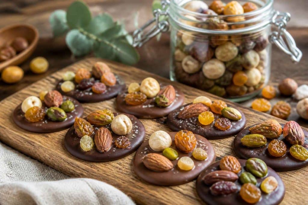 Mendiants au chocolat : recette anti-gaspi délicieuse
