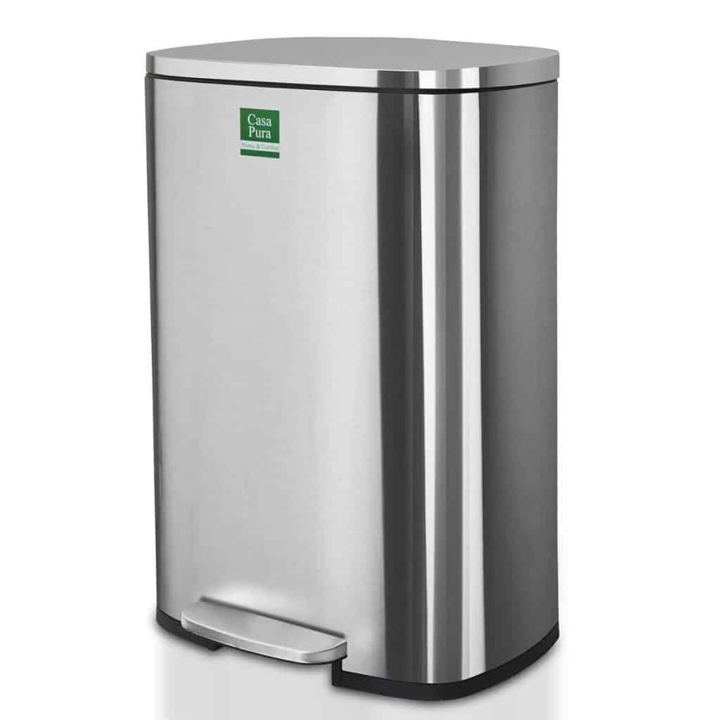 Test : poubelle casa pura Dirk 62L en acier inoxydable